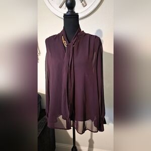 Express Elegant Purple Women's Blouse